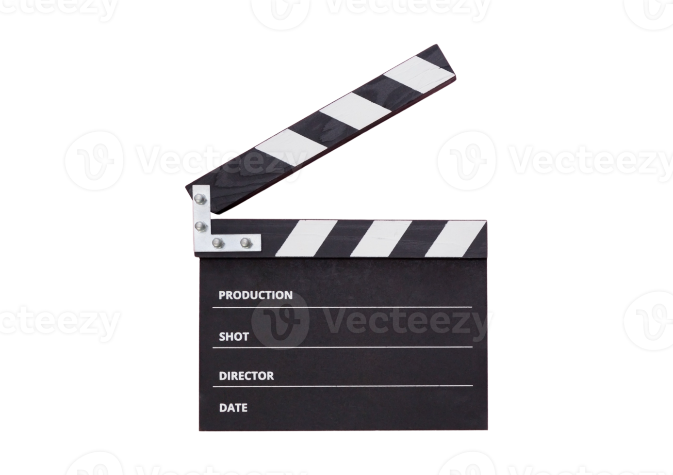 Clapperboard isolated on a transparent background png