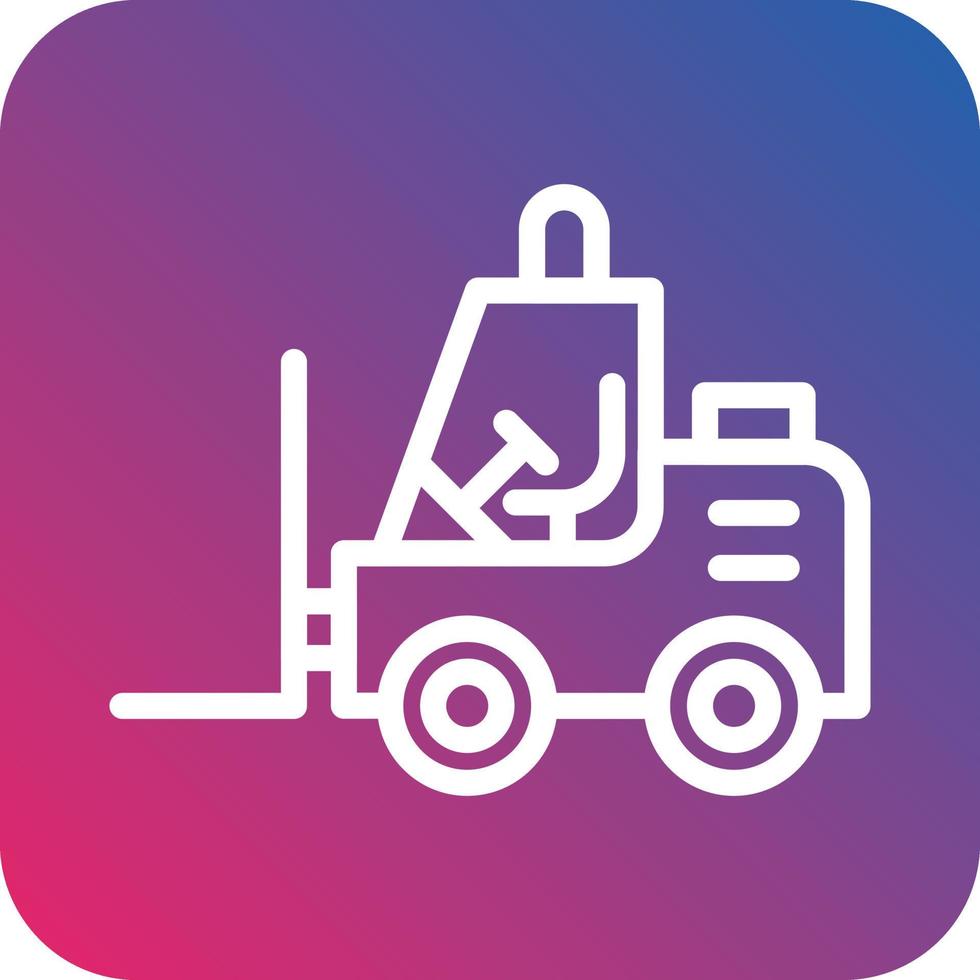 Forklift Vector Icon Design