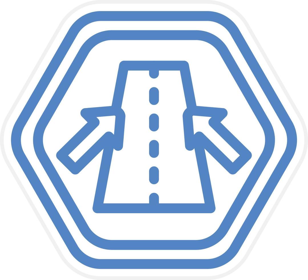 Keep In Lane Vector Icon Style
