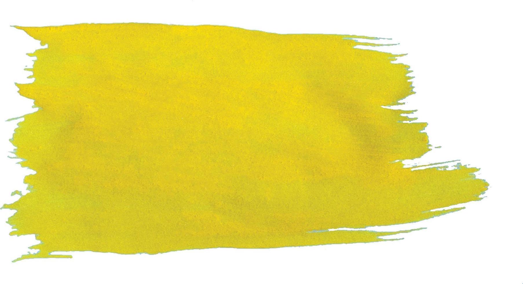 Watercolor brush stroke.Yellow colour. Warm tones. High quality vector illustration.