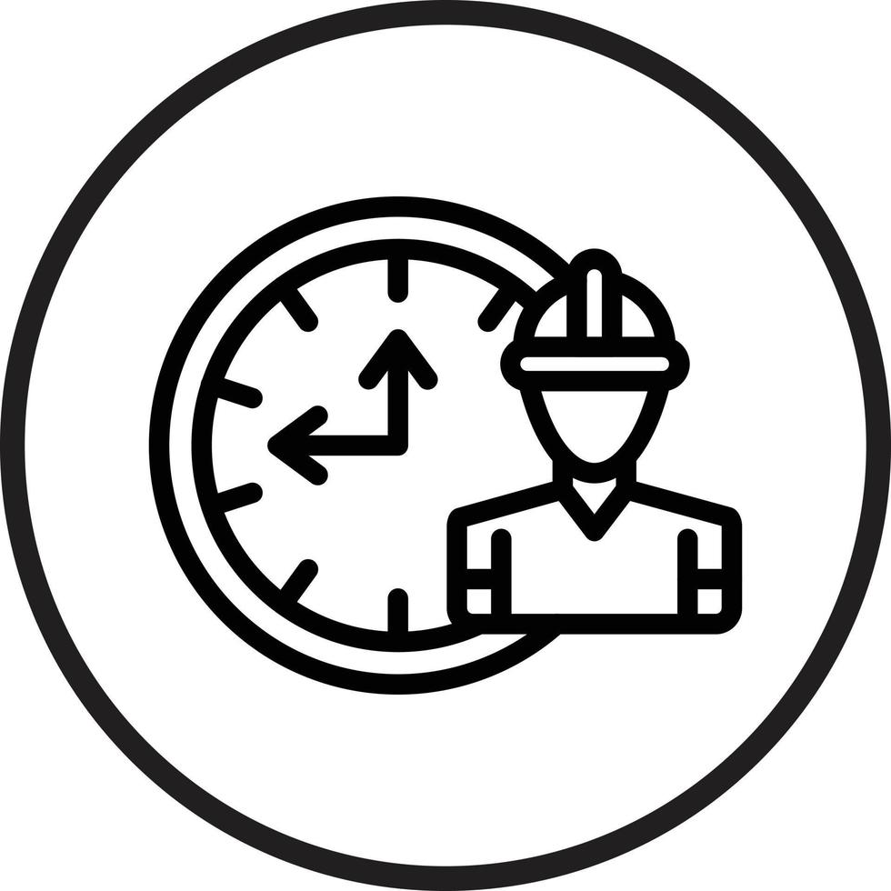 Working Hours Vector Icon Style