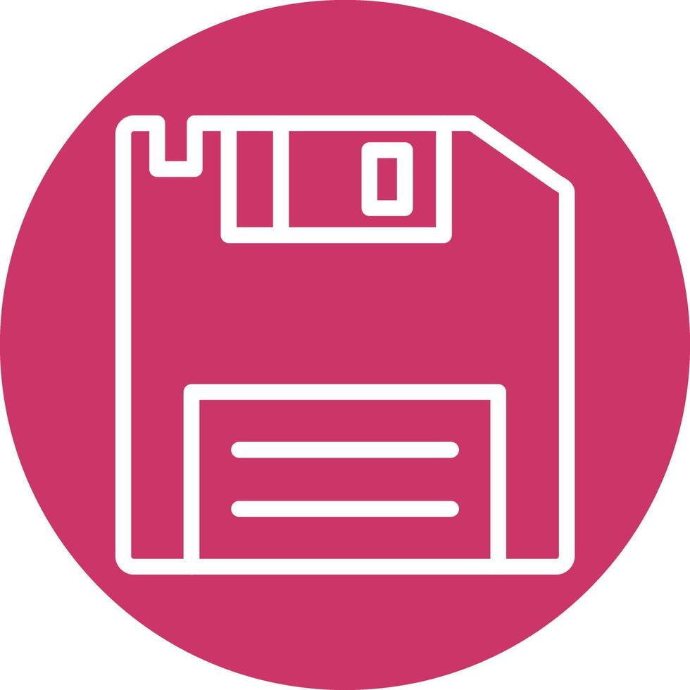Floppy Disk Vector Icon Design