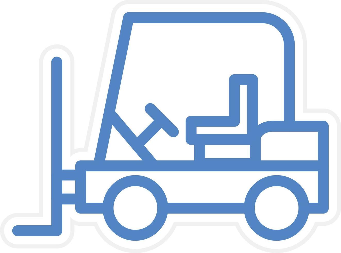 Forklift Vector Icon Style