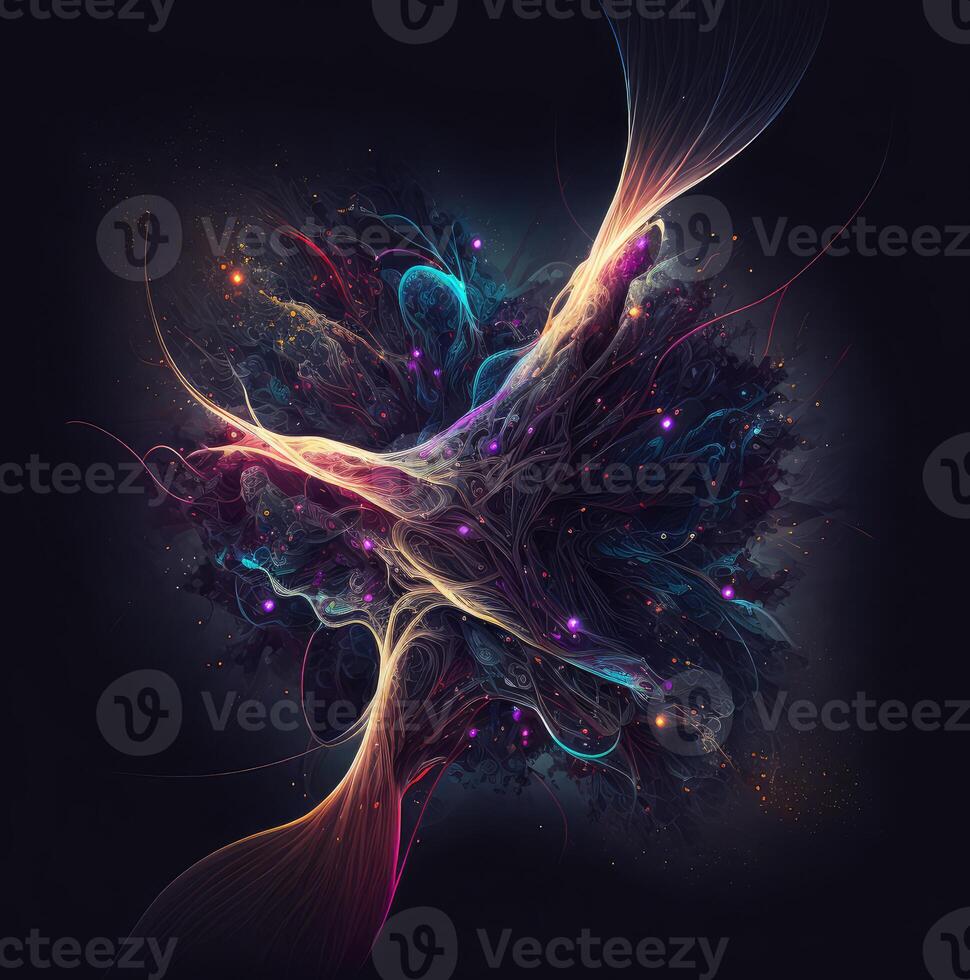 Neural connections abstract design. photo