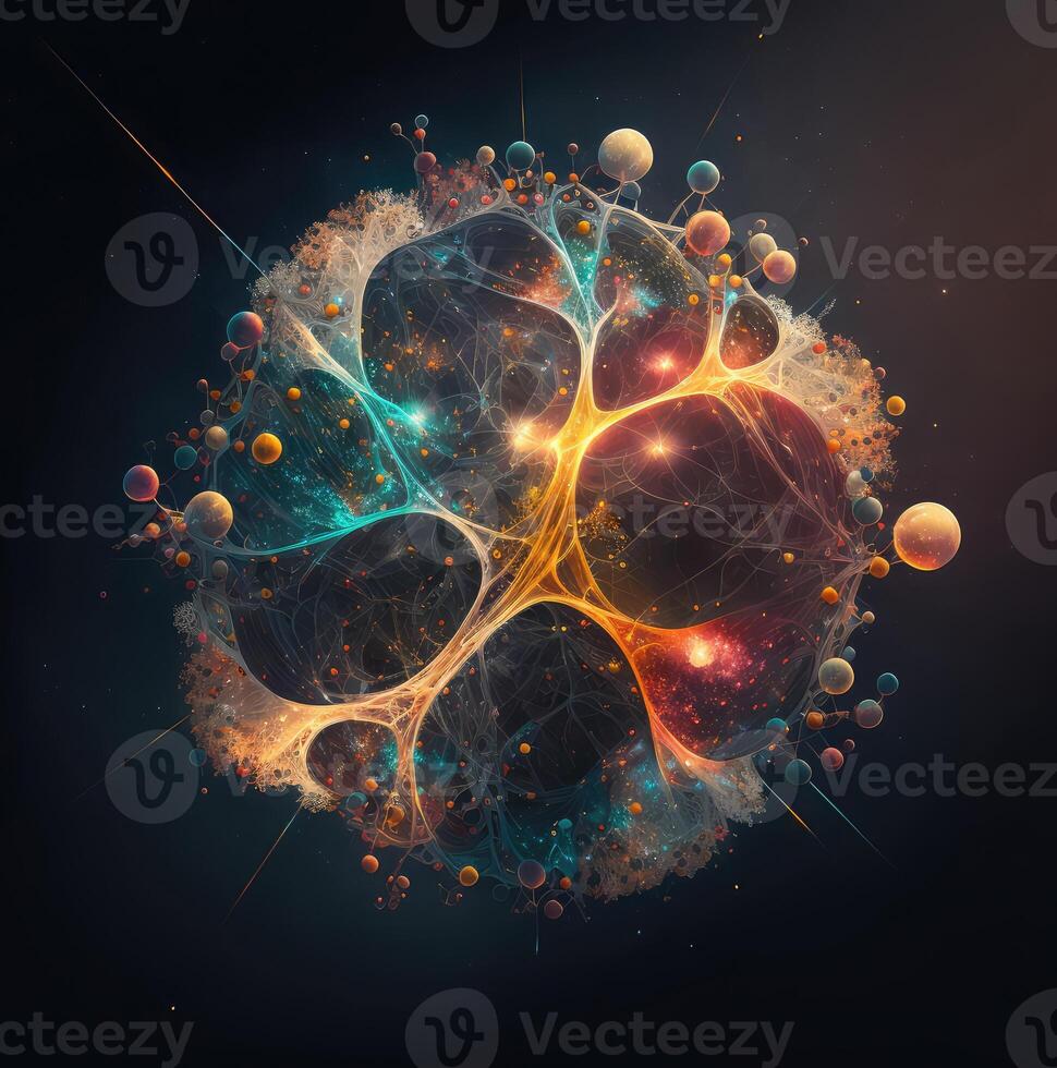 Neural connections abstract design. photo