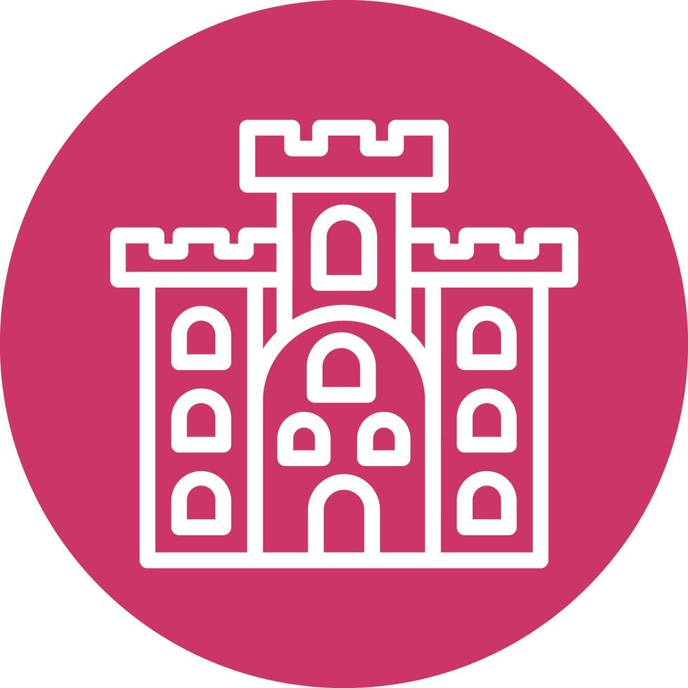 Castle Vector Icon Design