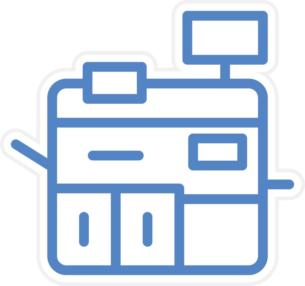 Printing Machine Vector Icon Style 22744511 Vector Art at Vecteezy