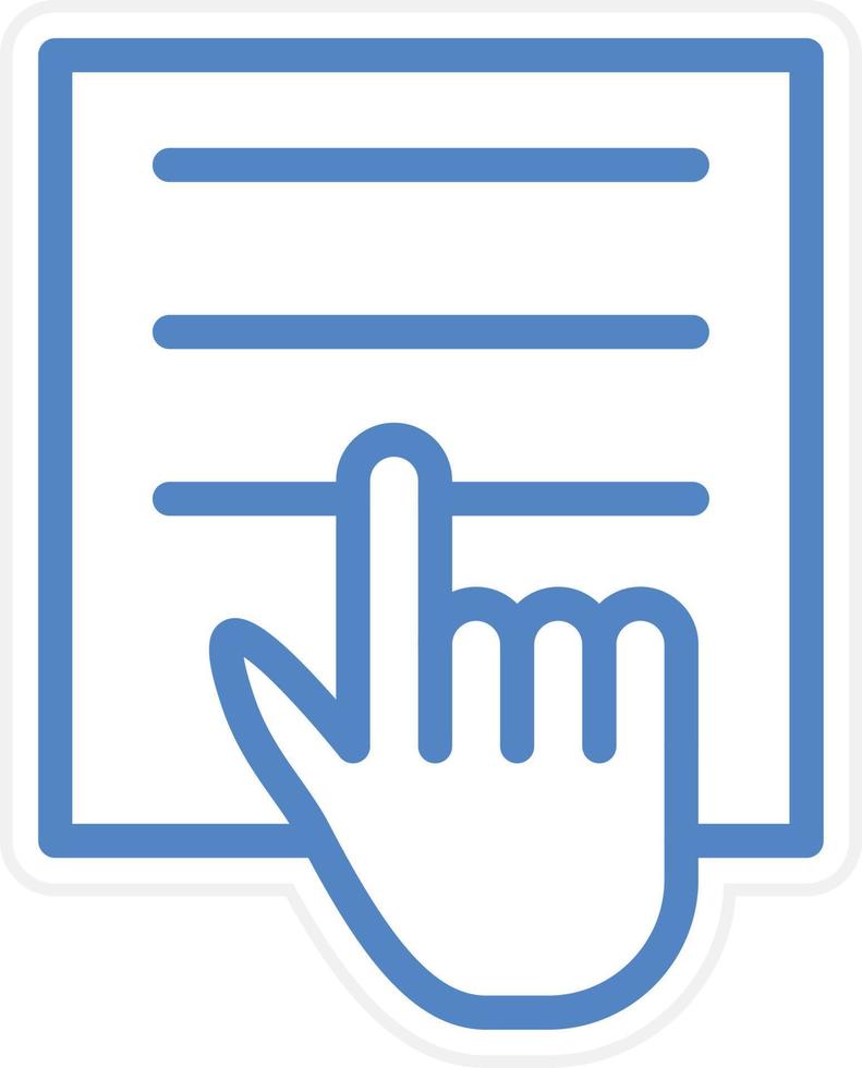 Study Hand Vector Icon Style