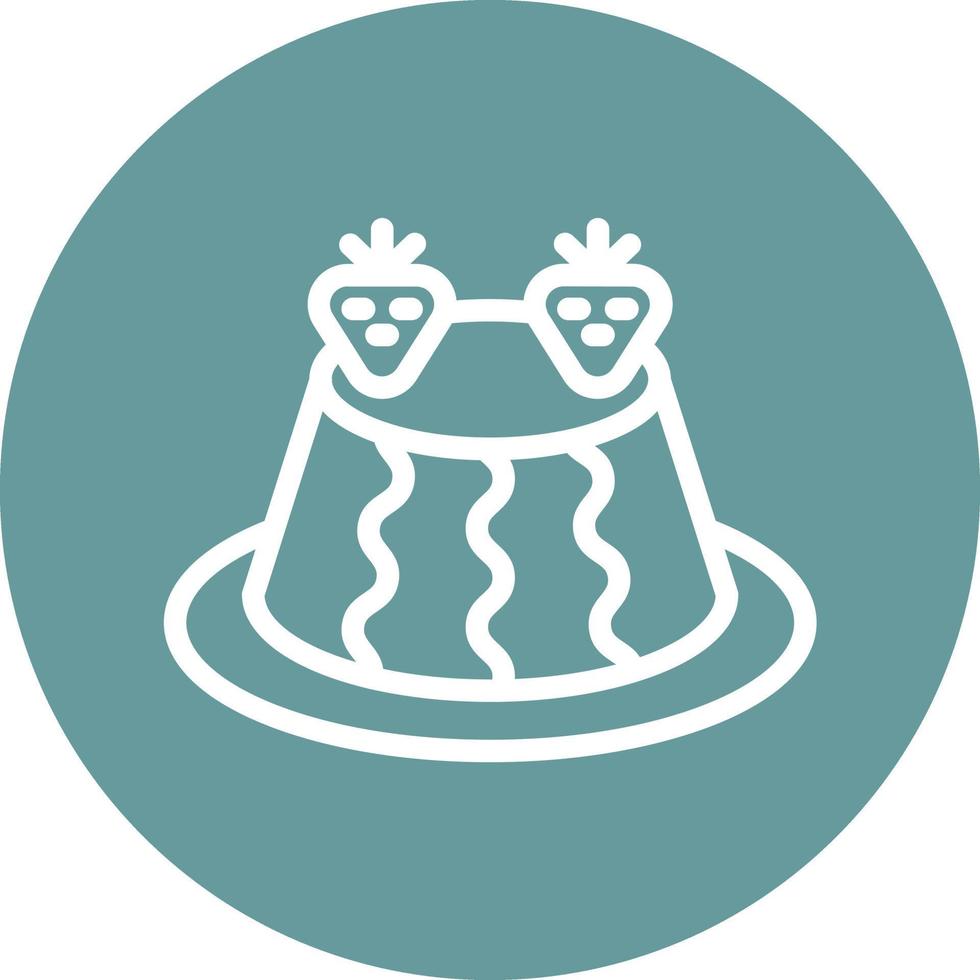 Pudding Vector Icon Design