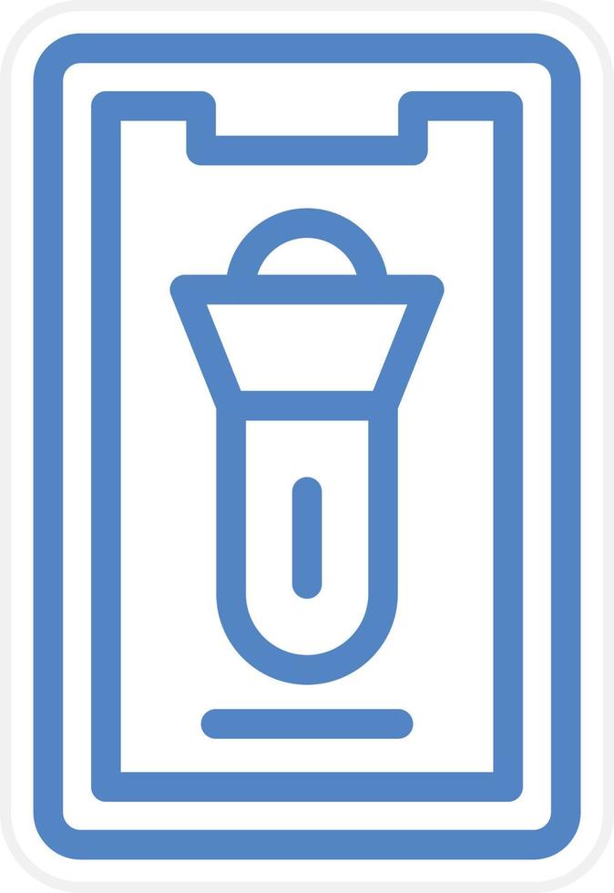 Mobile Torch Vector Icon Style