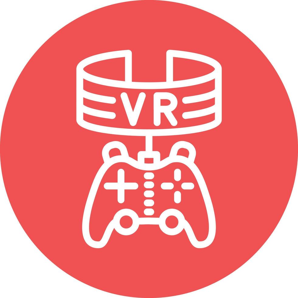 Vr Game Vector Icon Design