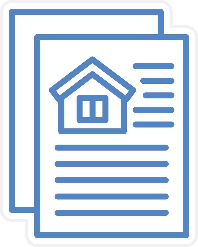House Documents Vector Icon Style