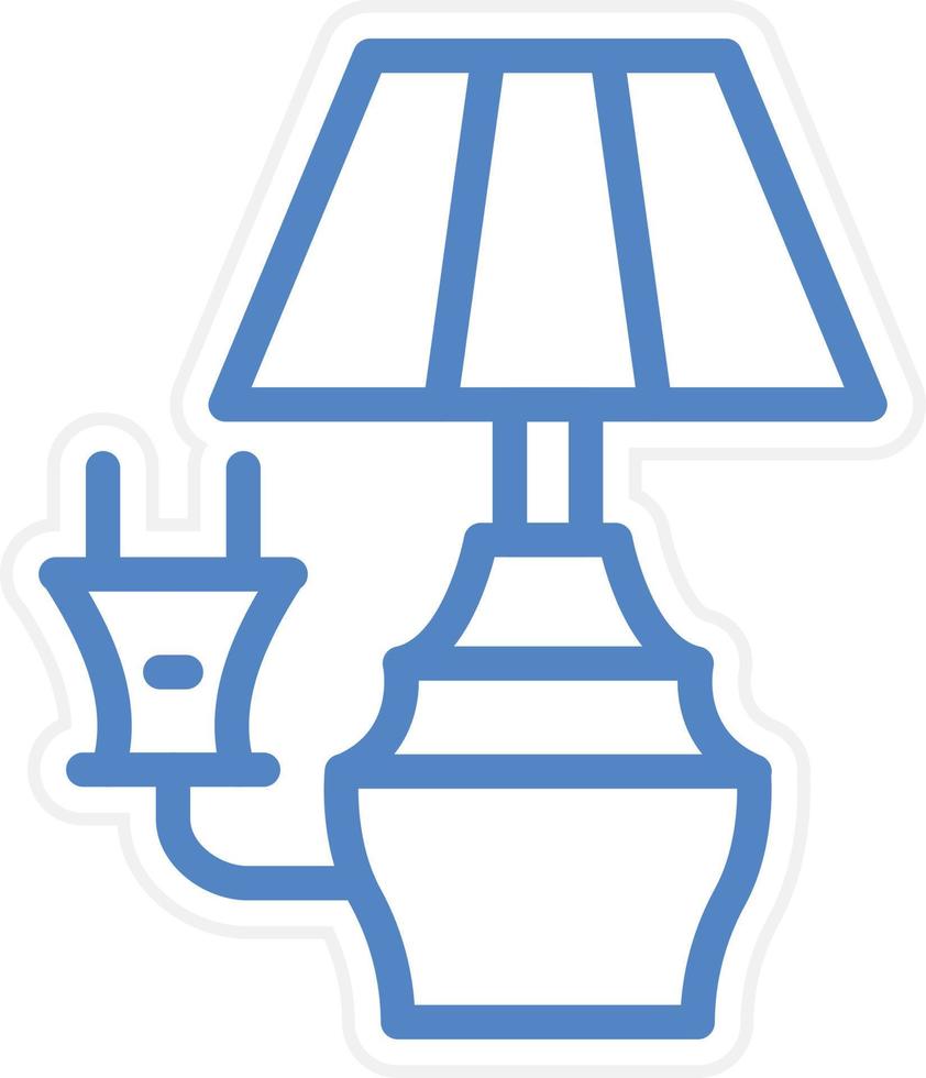 Electric Lamp Vector Icon Style