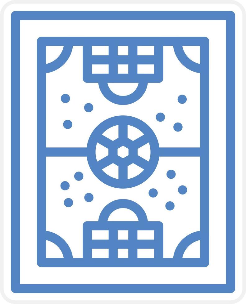 Football Field Vector Icon Style