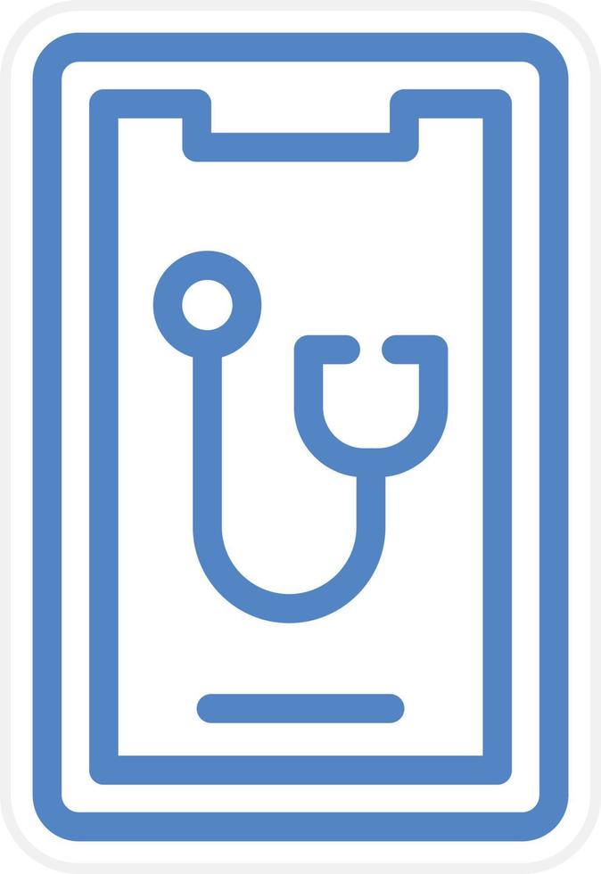 Mobile Medical Vector Icon Style