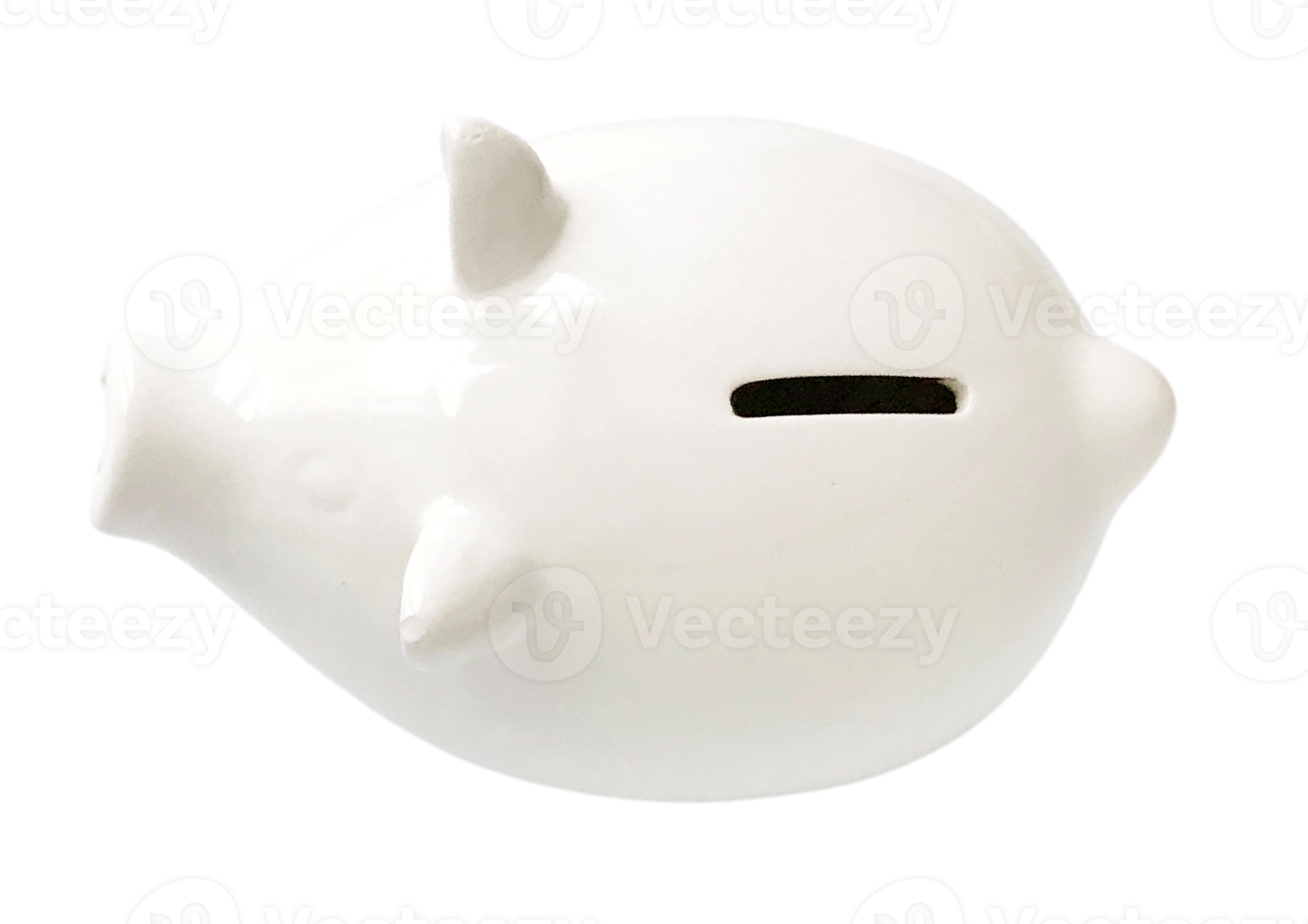 White piggy bank isolated on a transparent background 22745017 PNG