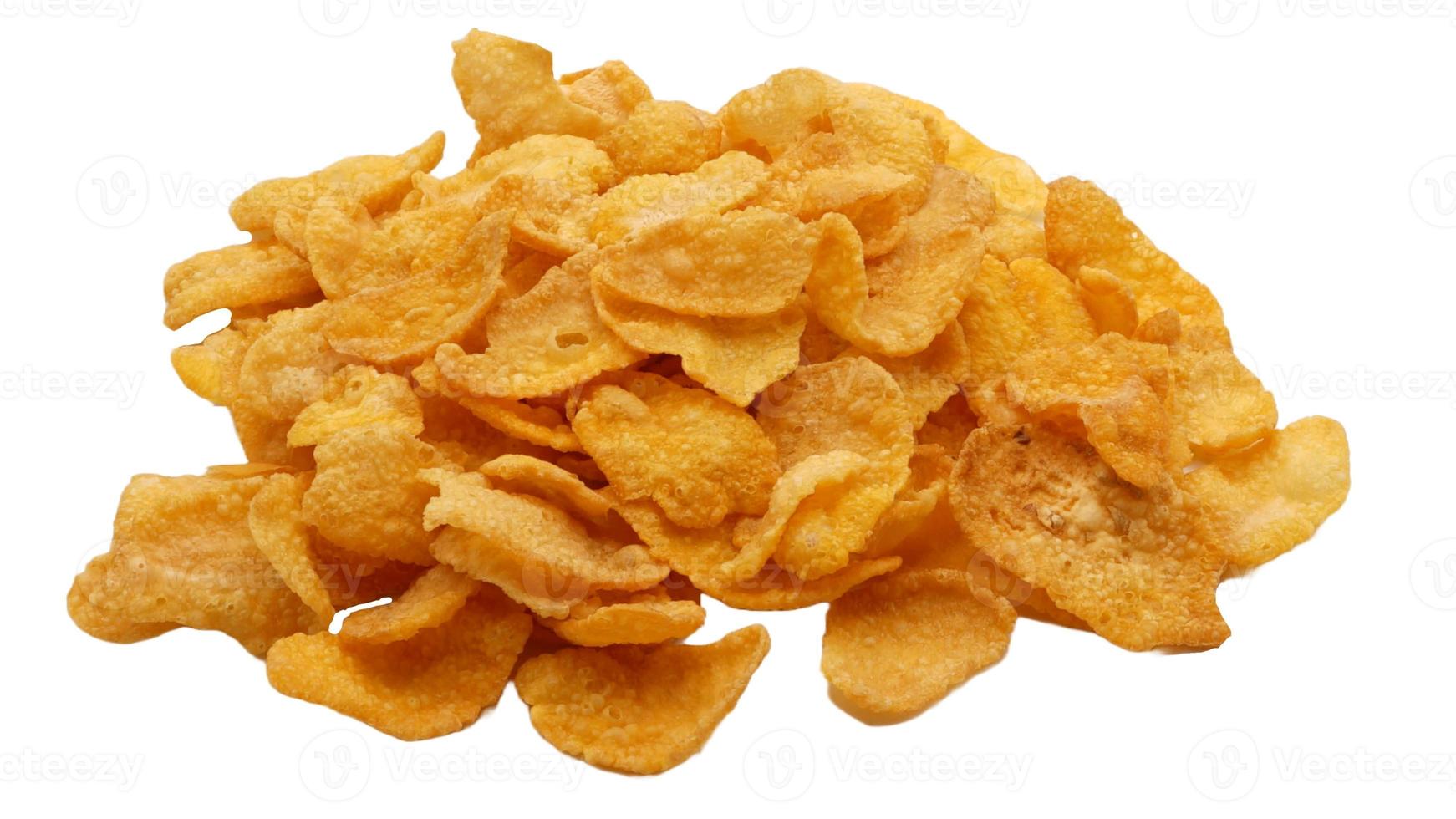 Cornflakes isolated on a white background. Cornflakes. photo