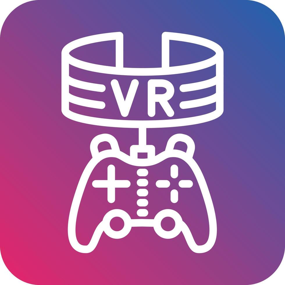 Vr Game Vector Icon Design
