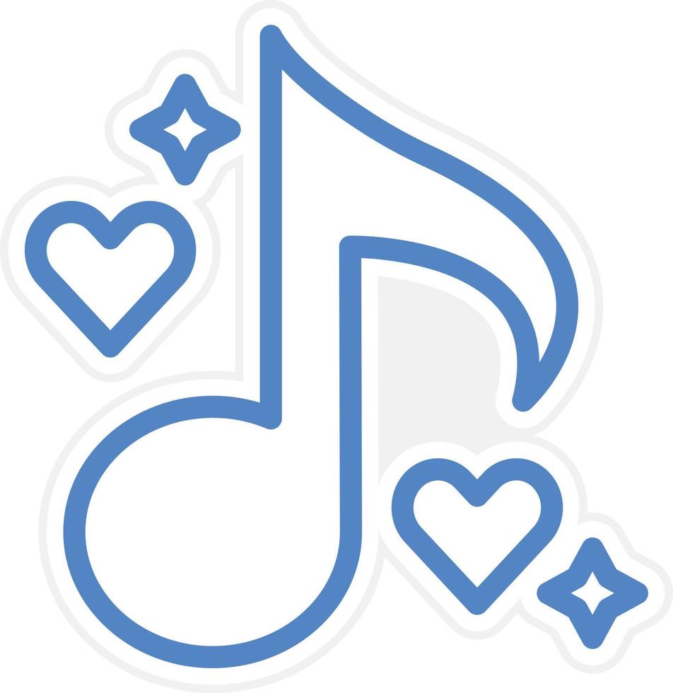 Musical Note Vector Icon Style