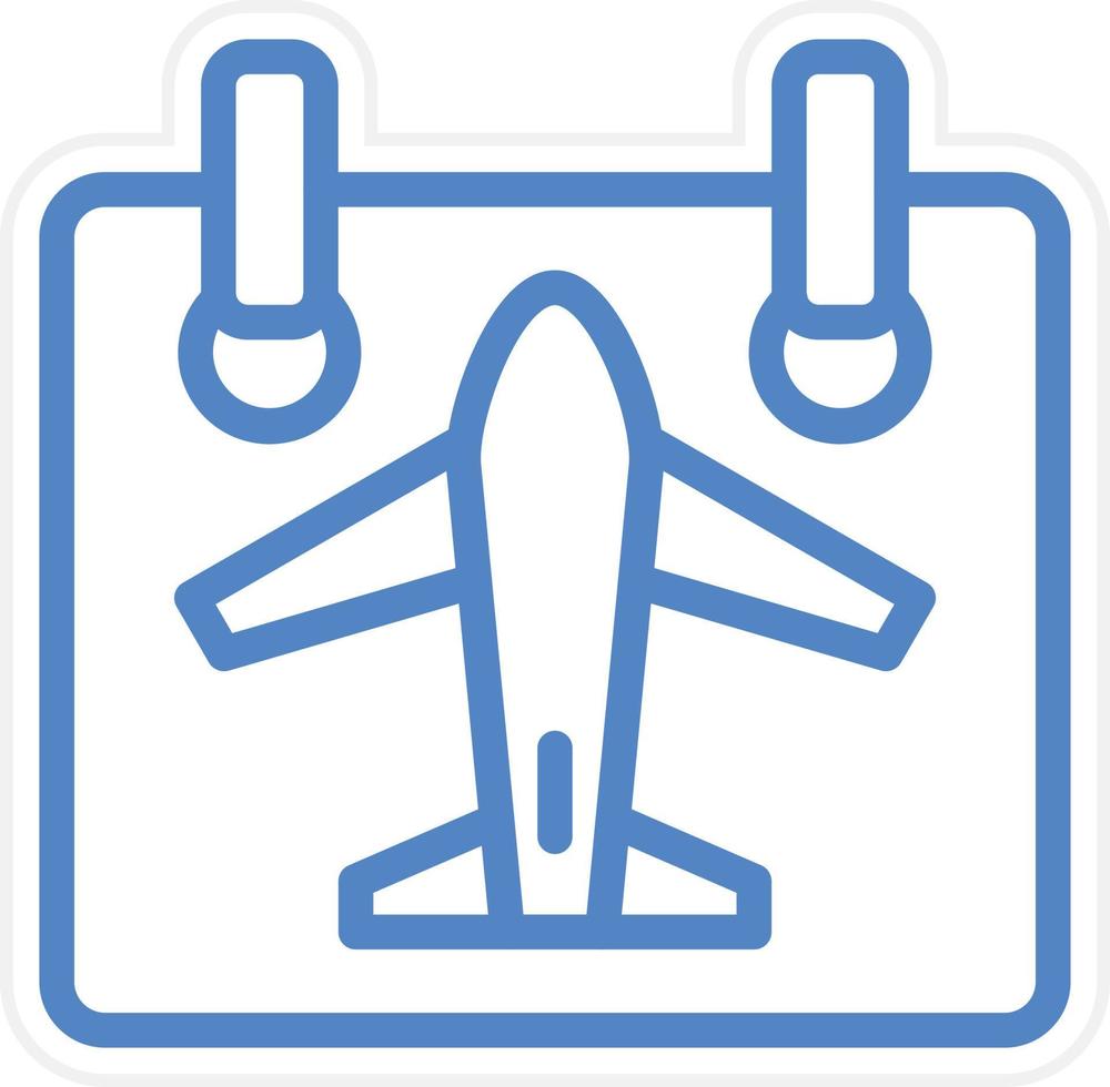 Travel Date Vector Icon Style