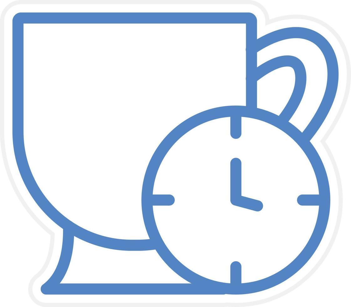 Tea Time Vector Icon Style