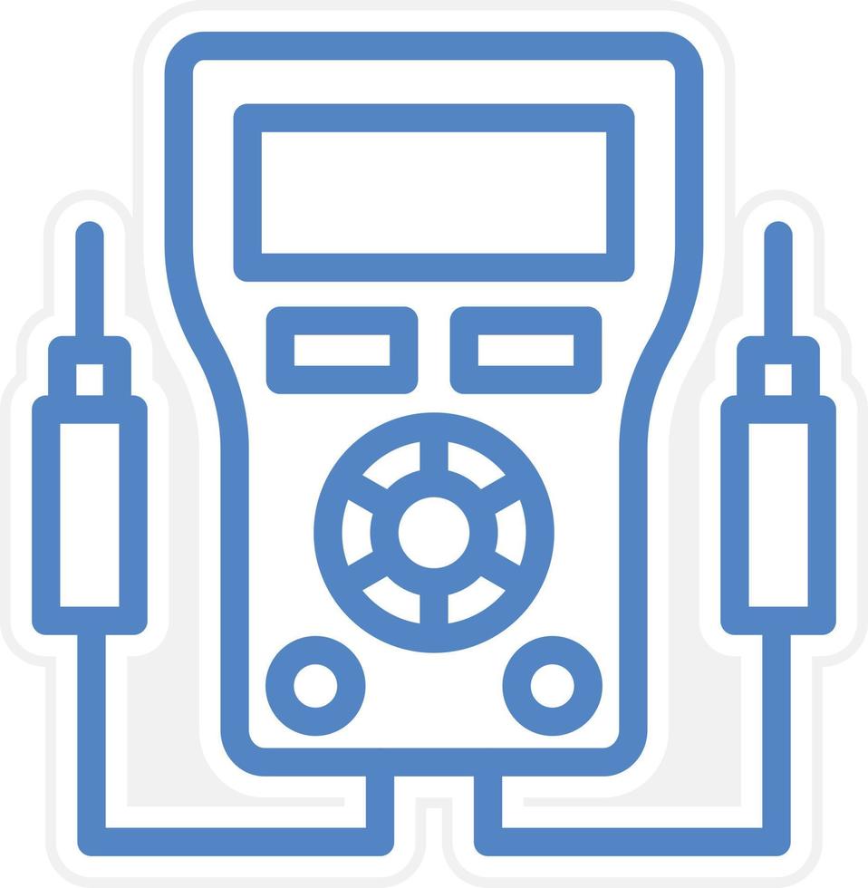 Voltmeter Vector Icon Style