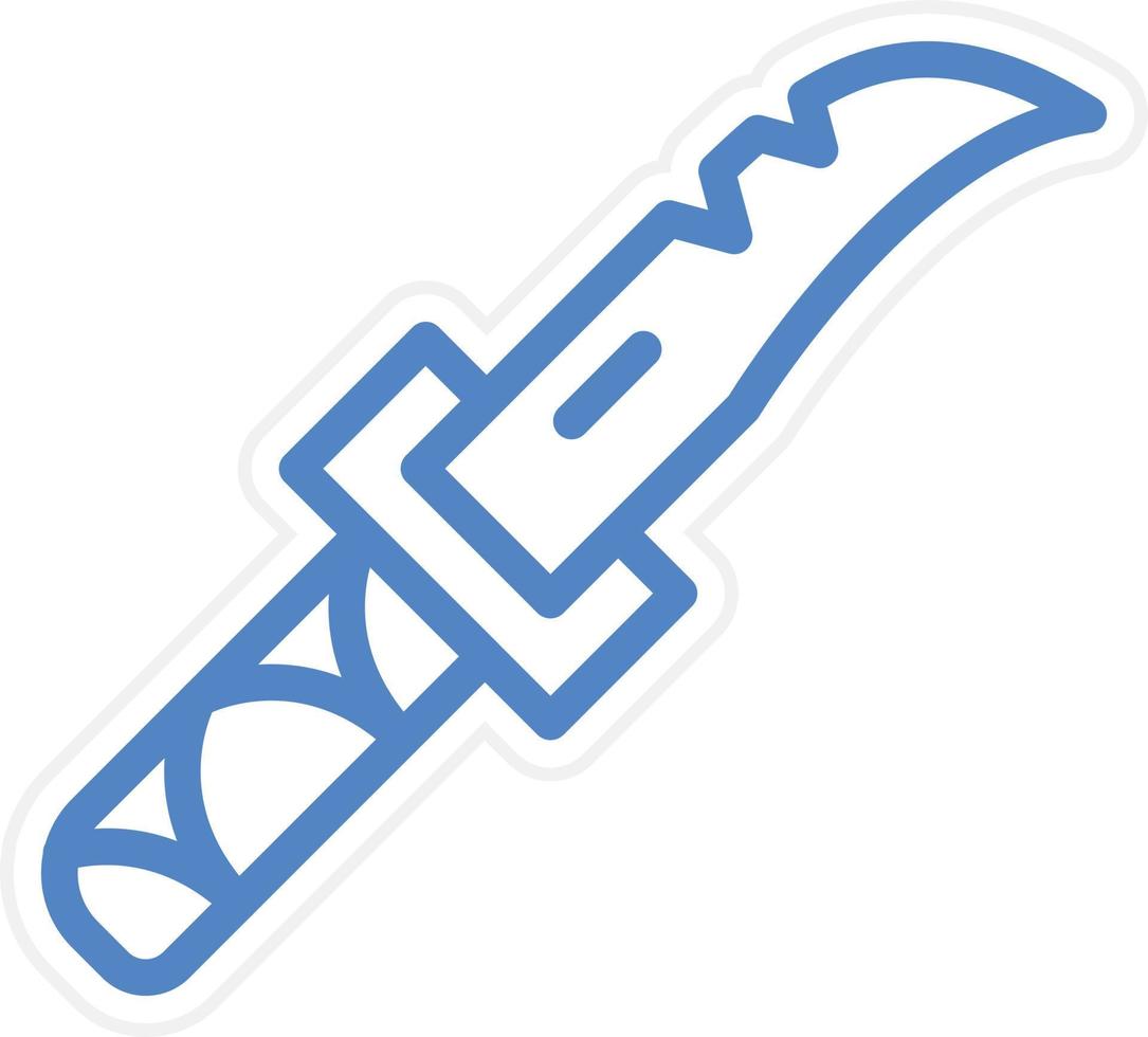 Wild Knife Vector Icon Style