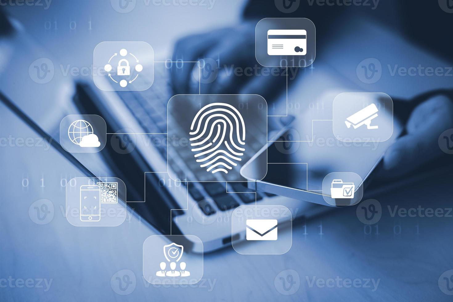 Cyber security password login online concept Hands typing and entering username and password of social media, log in with smartphone to an online bank account, data protection from hacker photo