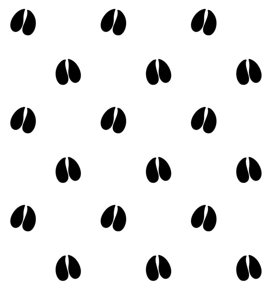 Vector seamless pattern of cow or goat foot prints