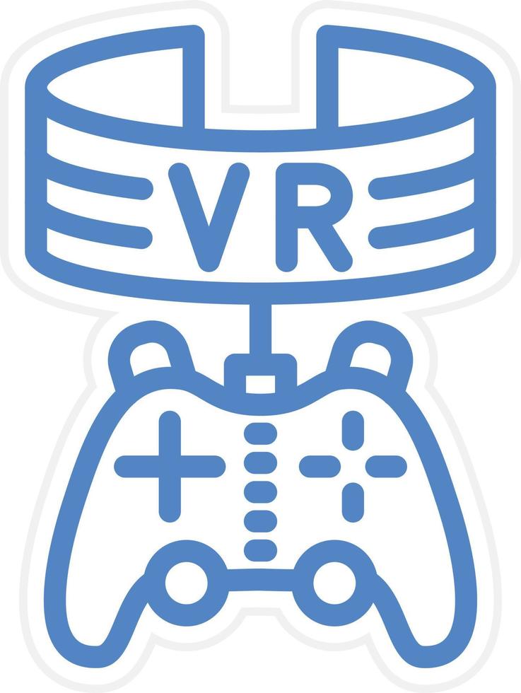 Vr Game Vector Icon Style