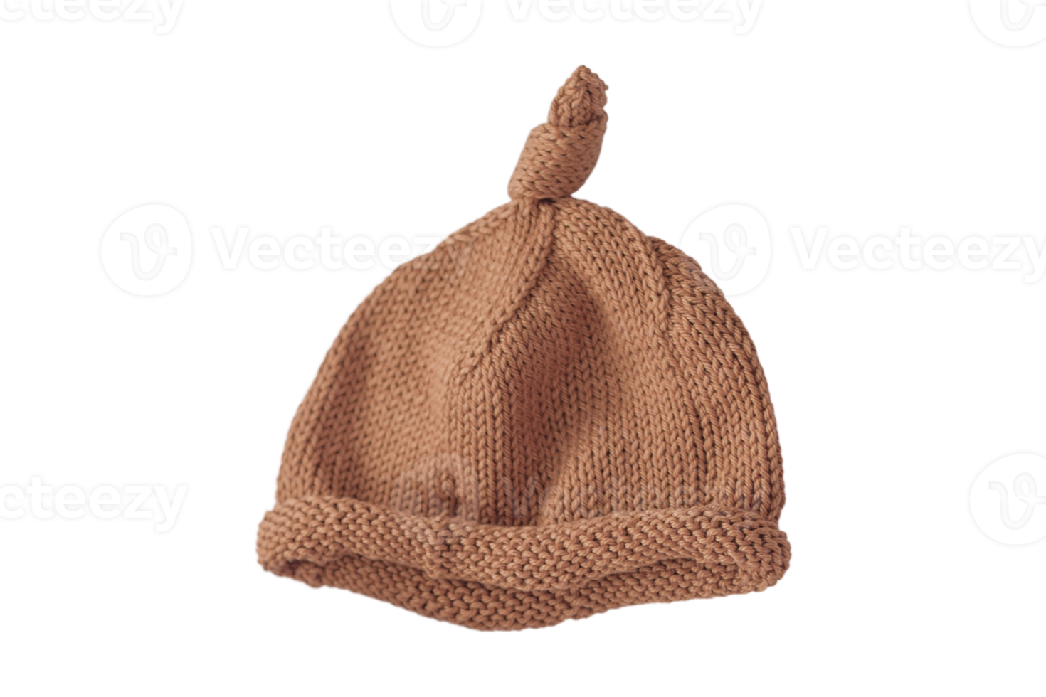 Brown baby hat isolated on a transparent background png