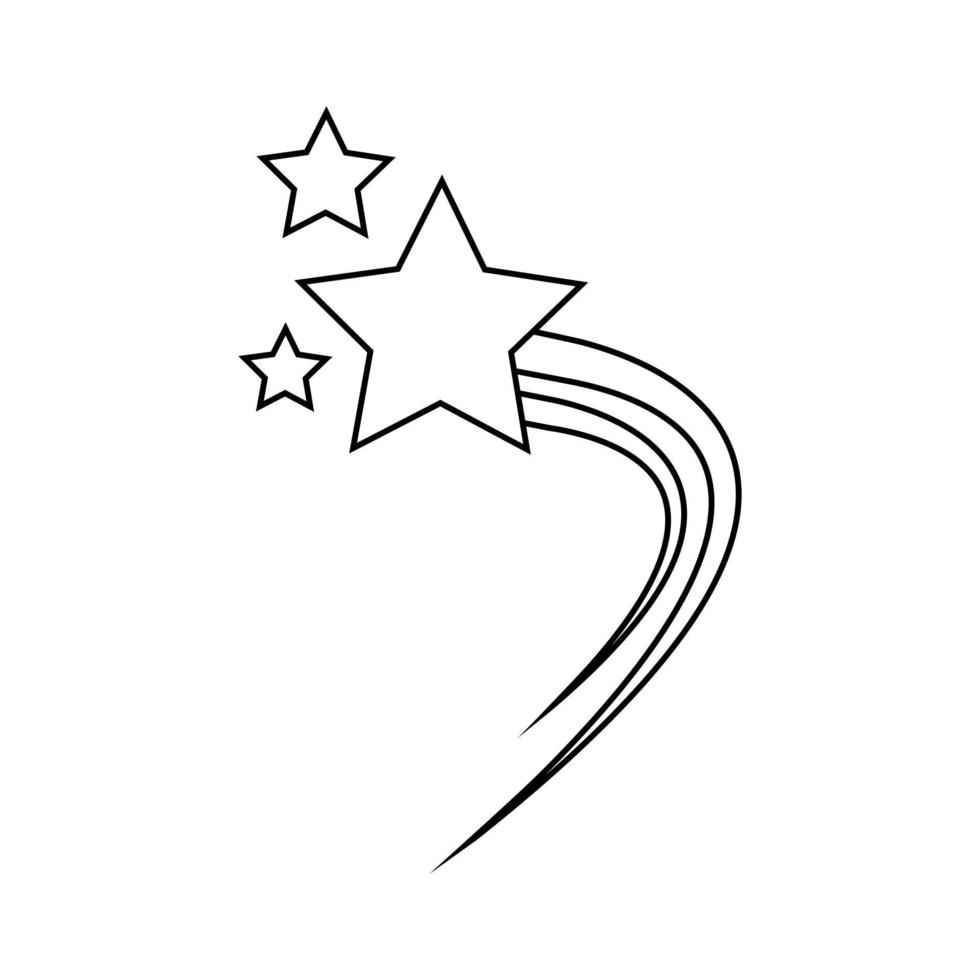 estrella icono vector. brillar ilustración signo. brillar símbolo. espacio logo. vector