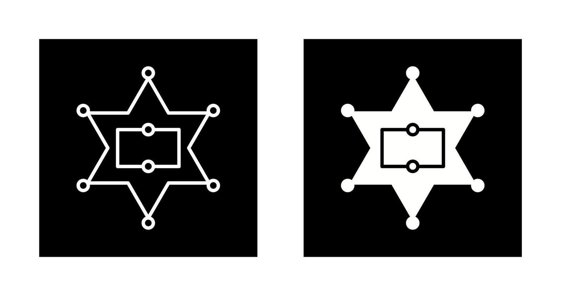 Sherrif Badge Vector Icon