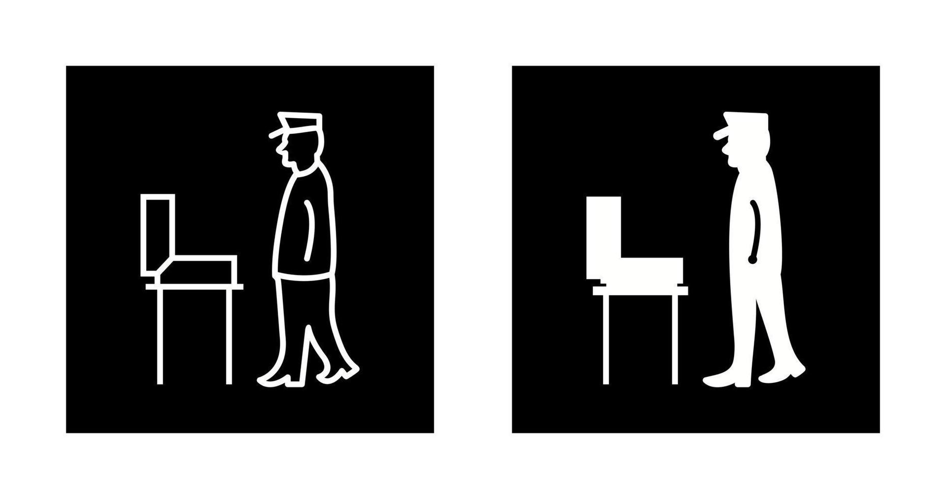Guard Checking Briefcase Vector Icon