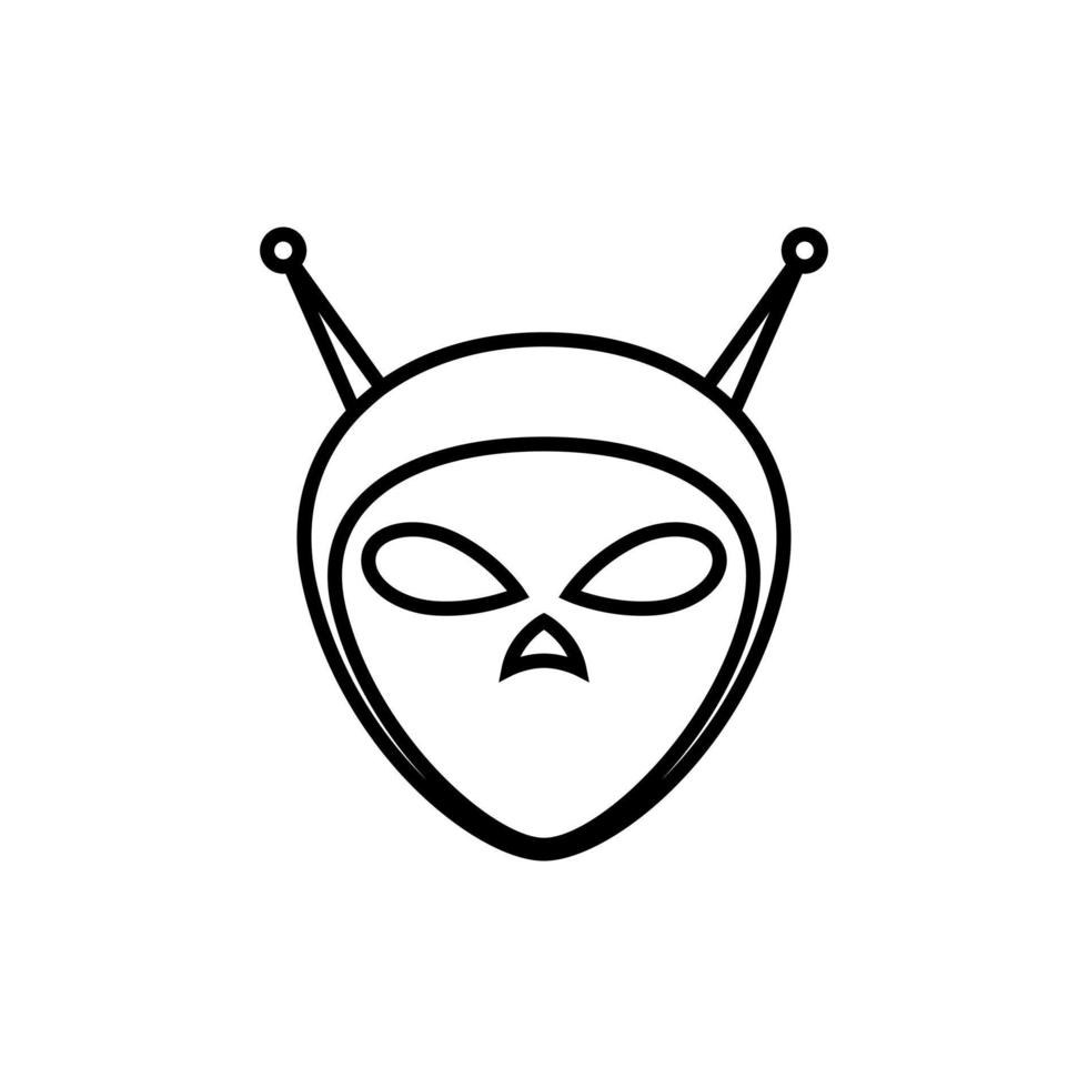 Alien icon vector. extraterrestrial illustration sign. Martian symbol. fantastic logo. vector