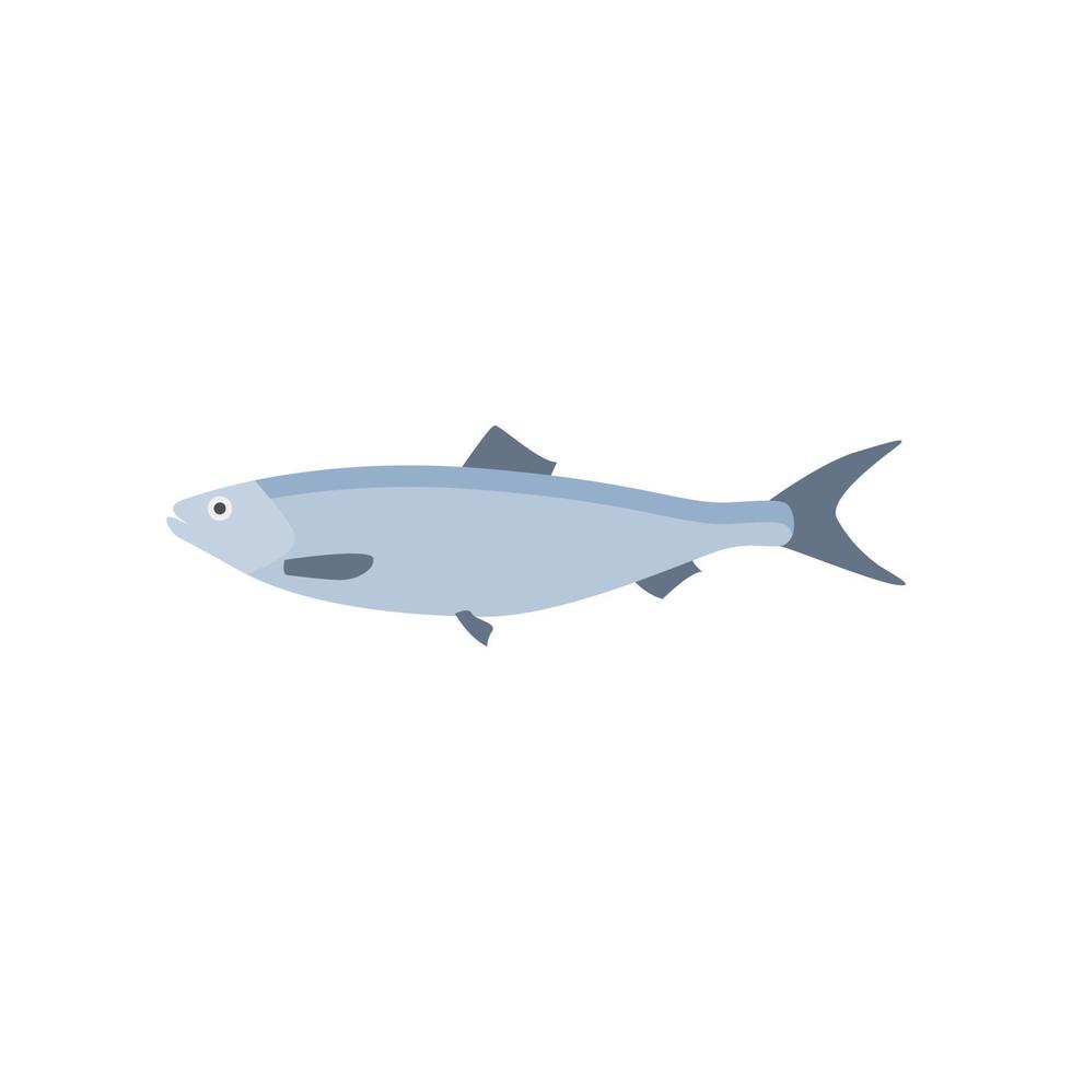 saltwater fish flat design vector illustration. fresh fish icon seafood logo. can be use for restaurant, fishing logo