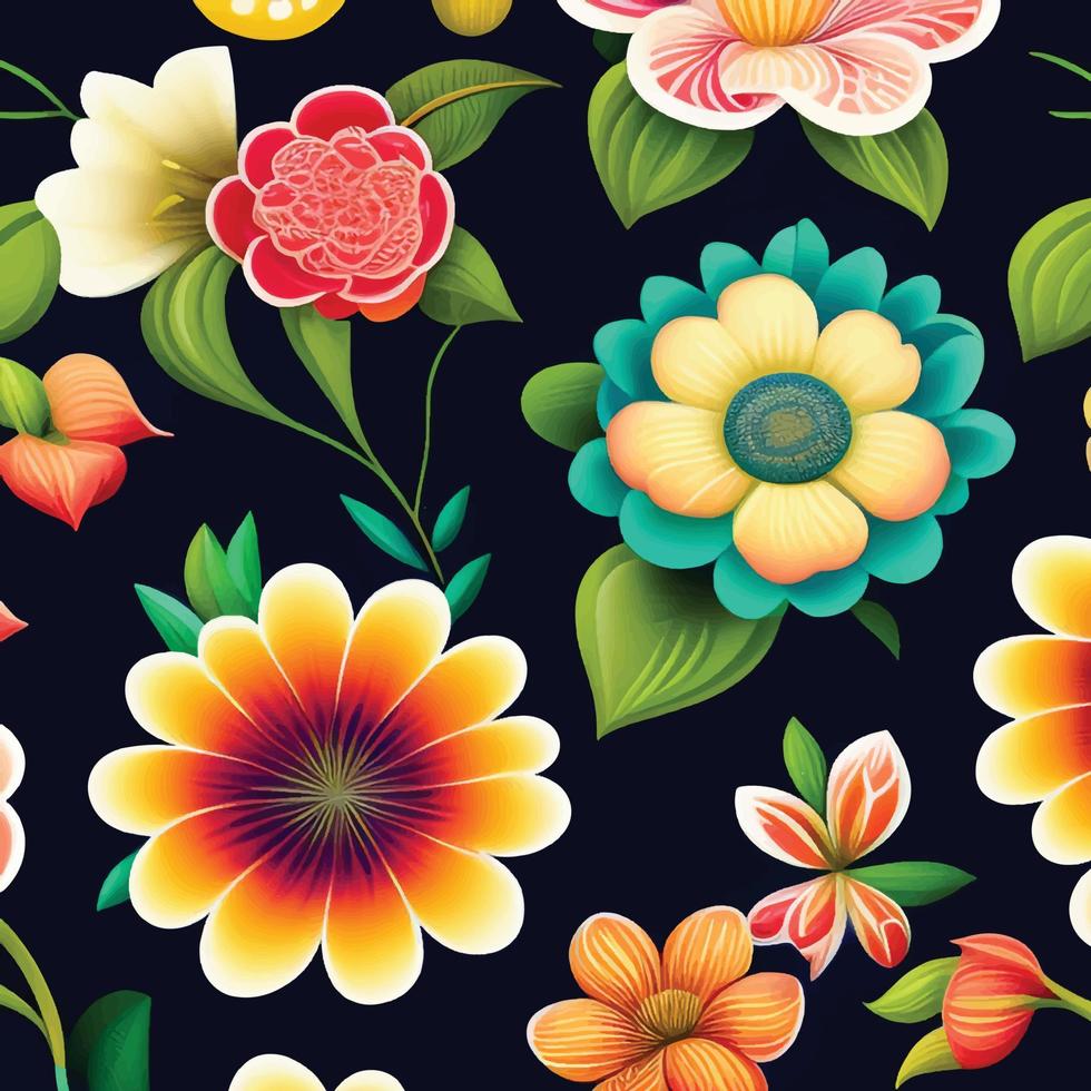 Flowers wall background with amazing red,orange,pink,purple,green and white chrysanthemum flowers ,Wedding decoration, hand made Beautiful flower wall background vector