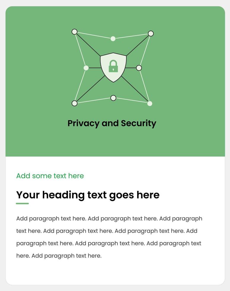 privacy and security, cybersecurity. Internet network security and data protection concept, blockchain and cybersecurity, cloud infrastructure. Shield icon, lock icon. vector