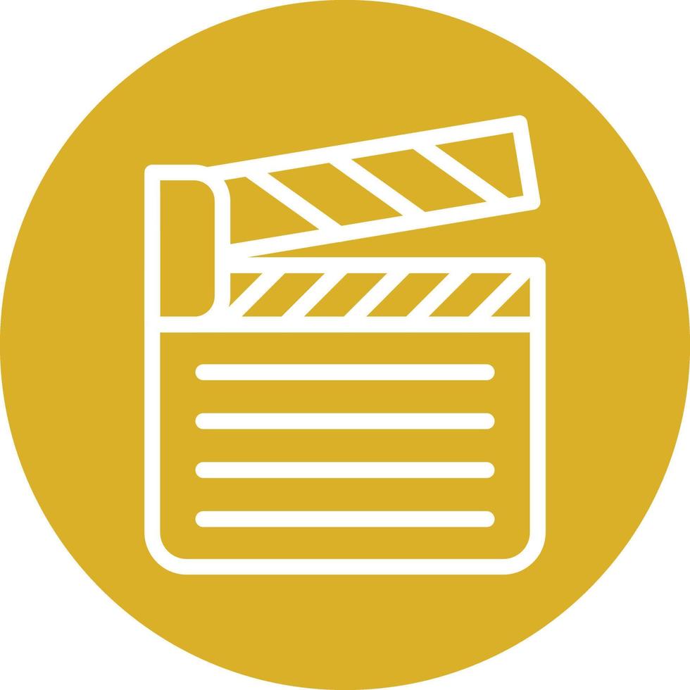 Clapperboard Vector Icon Design