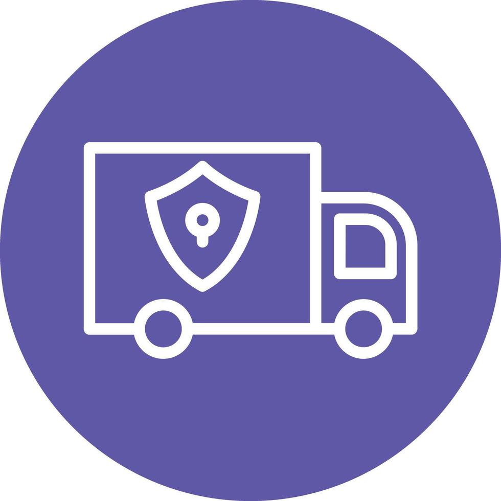 Locked Delivery Vector Icon Design