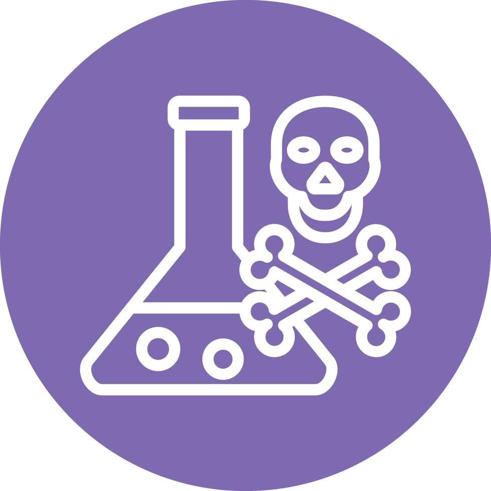 veneno químico vector icono diseño