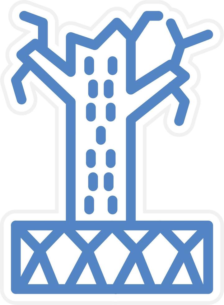 Desertification Vector Icon Style