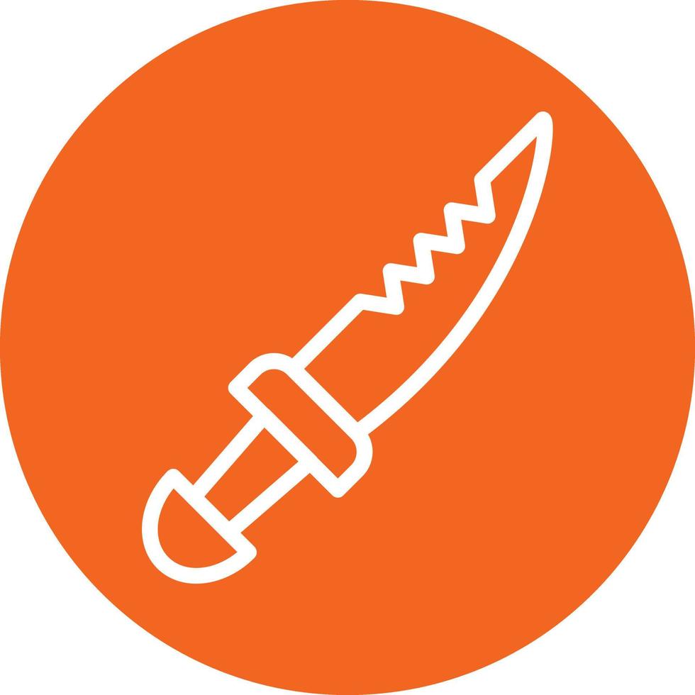 Pirate Knife Vector Icon Design