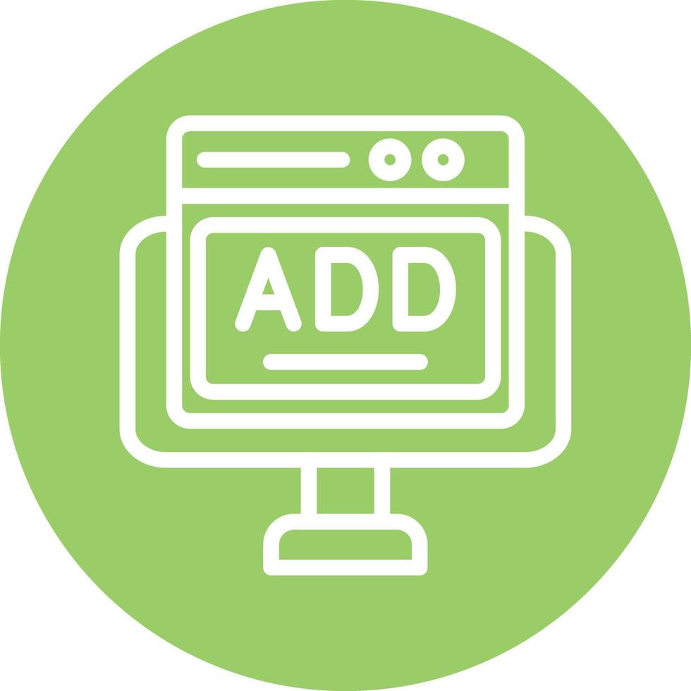 Online Ads Vector Icon Design