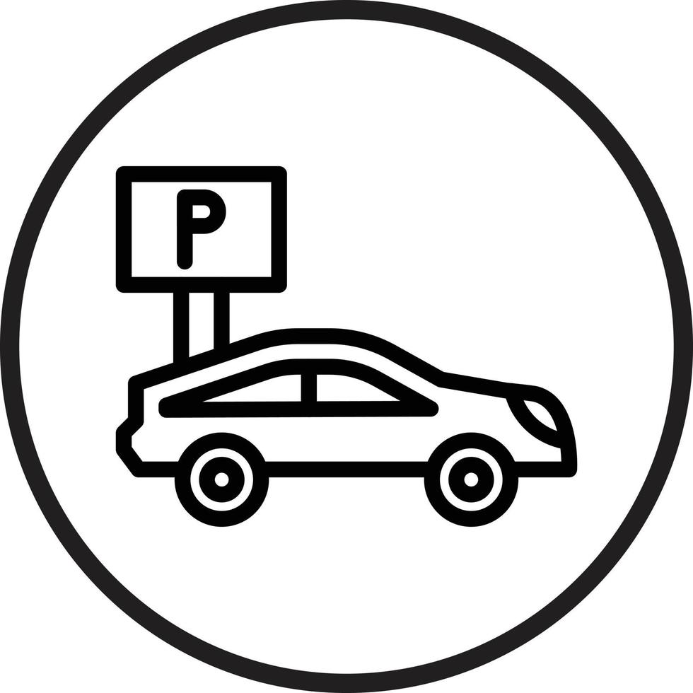 Parking Vector Icon Style