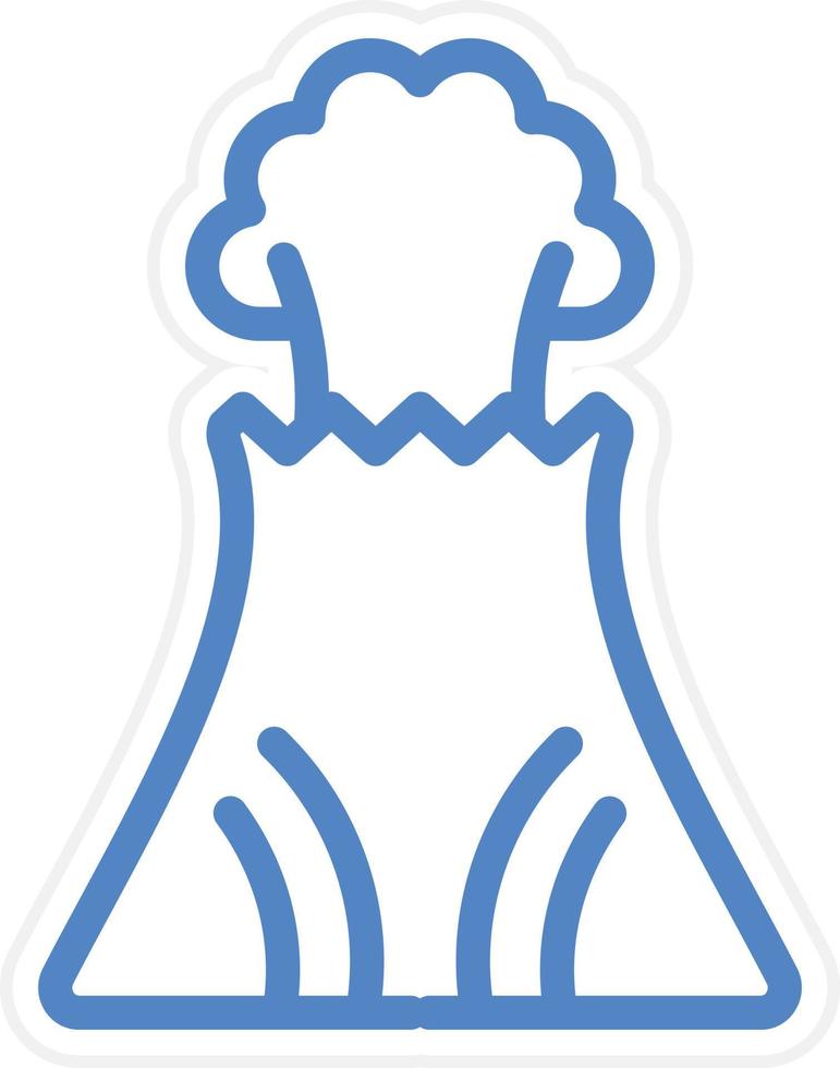 Volcano Vector Icon Style