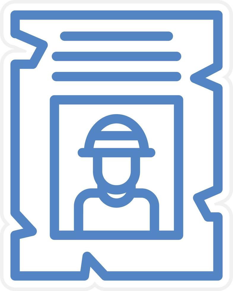 Wanted Vector Icon Style