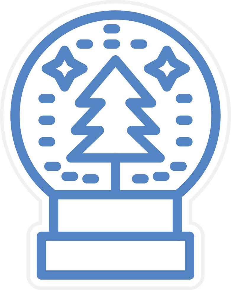 Snow Globe Vector Icon Style