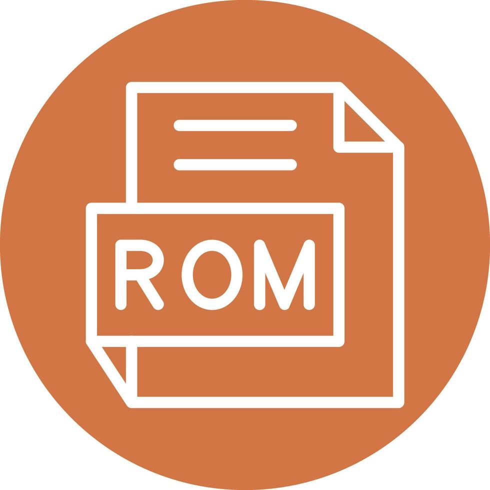 ROM vector icono diseño