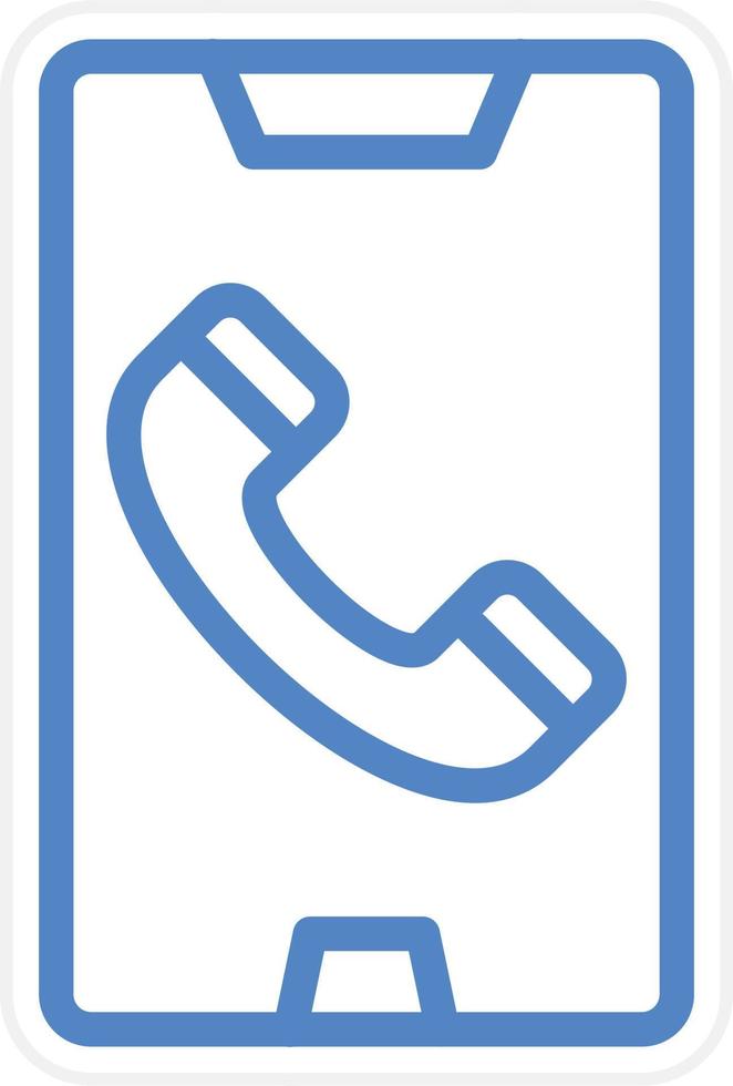 Mobile Call Vector Icon Style